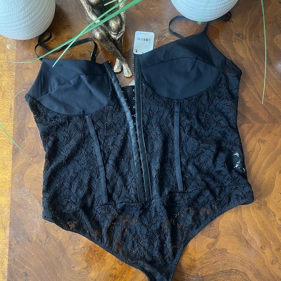 Free People Black Lace Bra Bodysuit - Picture 6 of 6